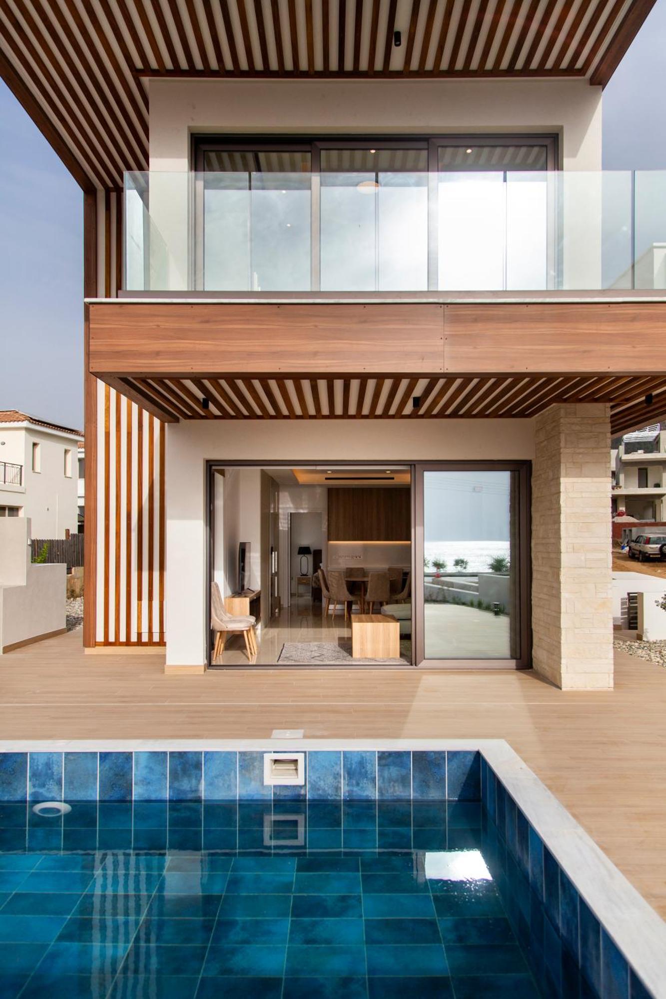 Santa Barbara Seafront Villas W Jacuzzi Pool Πάφος Εξωτερικό φωτογραφία